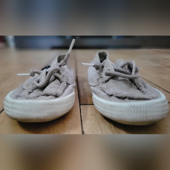 SPERRY Topsider boat sneaker slip on 6 khaki cream - Picture 2 of 8